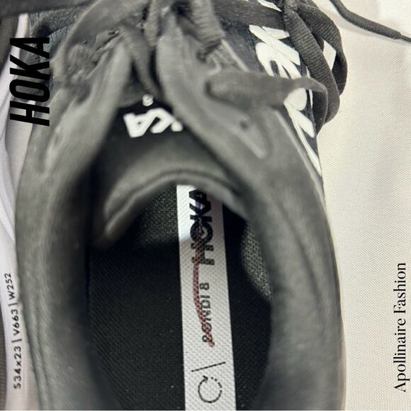 HOKA ONE BIONDI 8 IN BLACK SIZE 9.5 MENS - Picture 6 of 6